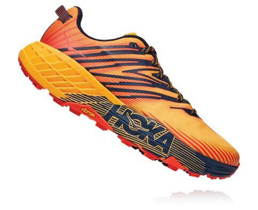 Hoka One One Trailove Tenisky Panske Oranžové - Speedgoat 4 - 06378-ZLWC